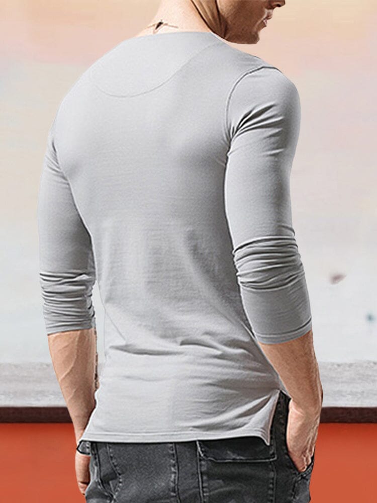 Breathable Slanted Collar T-Shirt T-shirt coofandystore 