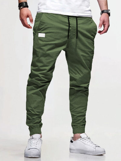 Solid Beam Feet Cargo Pants Pants coofandystore Green S 