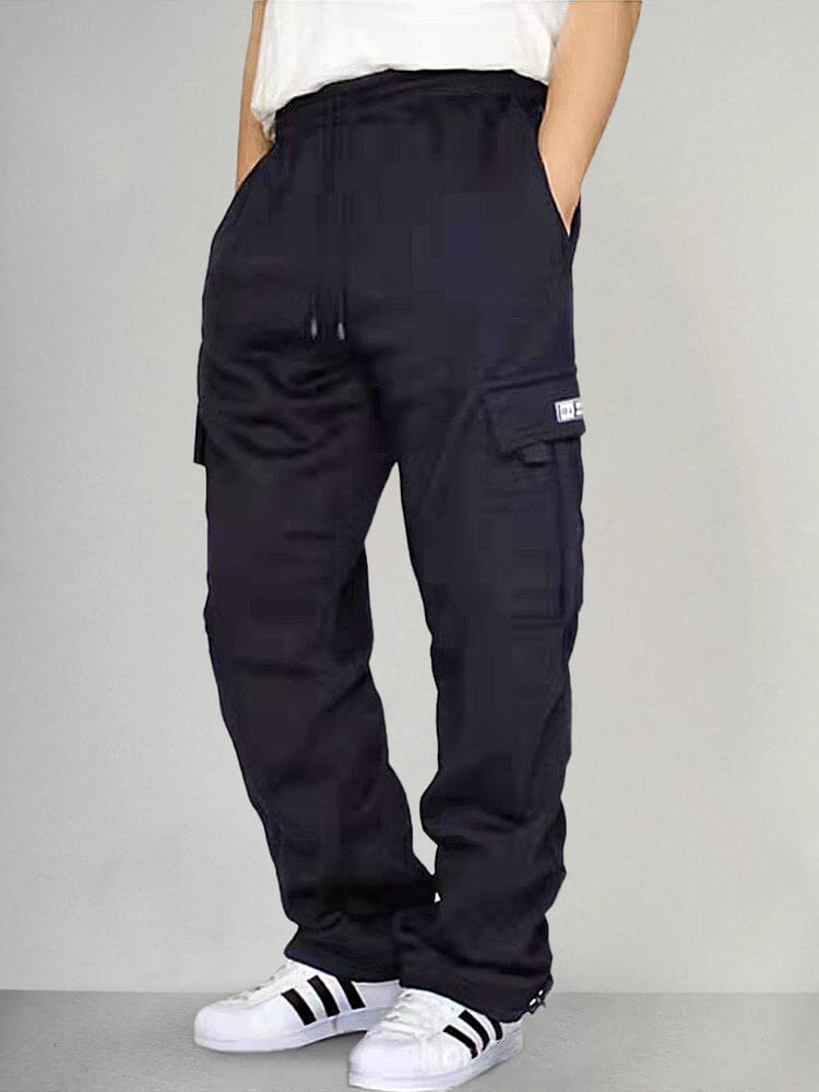 Casual Multi Pockets Cargo Trouser Pants coofandystore Black S 