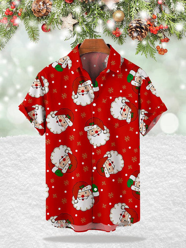 Christmas Style Santa Claus Shirt Shirts & Polos coofandystore Red S 