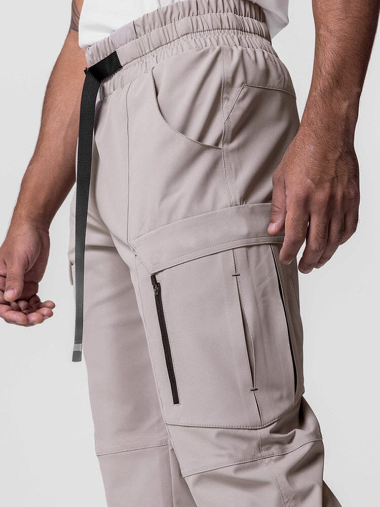 Solid Casual Multi-Pocket Pants Pants coofandystore 