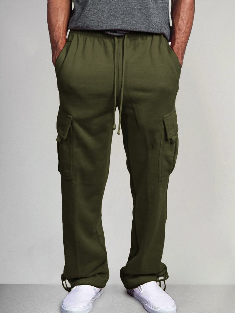 Casual Multi Pockets Cargo Pants Pants coofandystore Army Green S 