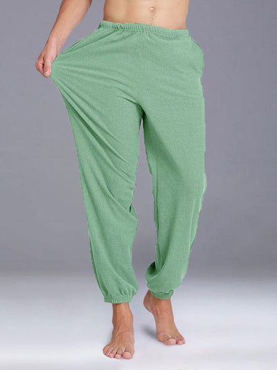 Casual Self-Heating Stretchy Fleece Pants Pants coofandystore Green M 
