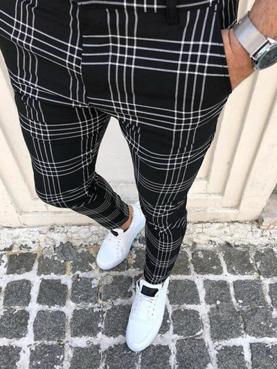 Plaid Striped Casual Pant Pants coofandystore 