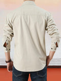 Cotton Solid Color Shirt Shirts coofandy 