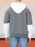 Color Blocking Fashion Casual Hoodie Hoodies coofandystore 
