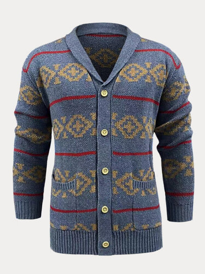 Striped Jacquard Cardigan Sweater Coat Coat coofandystore 