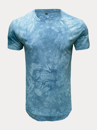 Tie dye Cotton T shirt T-Shirt coofandystore Blue S 
