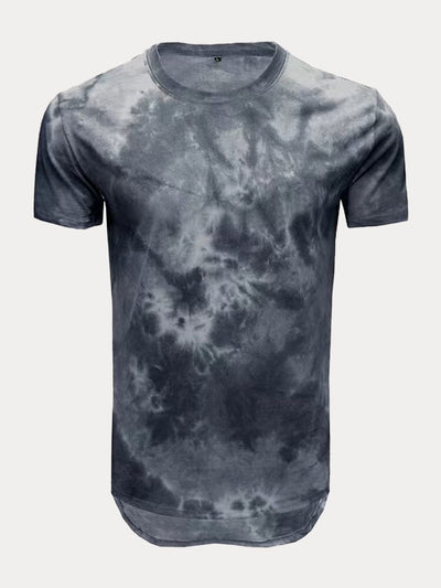 Tie dye Cotton T shirt T-Shirt coofandystore Grey Blue S 