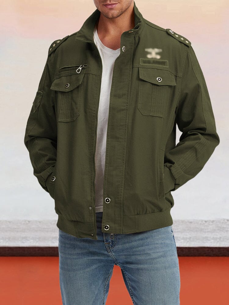 Cotton Style Military Jacket Coat coofandystore 