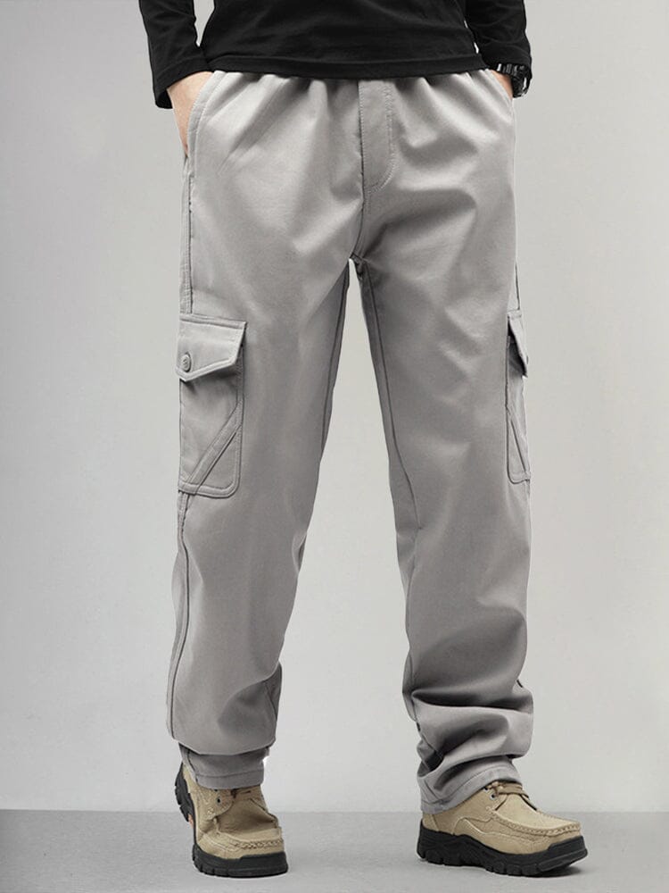 Padded Thickened Cotton Outdoor Pants Pants coofandystore Grey S 