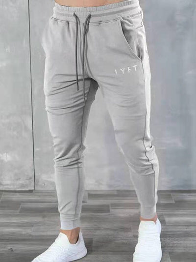 Slim Fit Sport Pants Pants coofandystore Light Grey M 