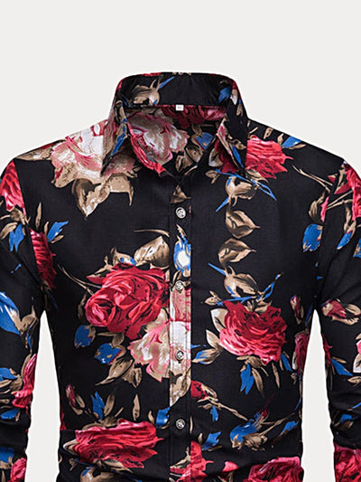 Floral Printed Shirt Shirts coofandystore 