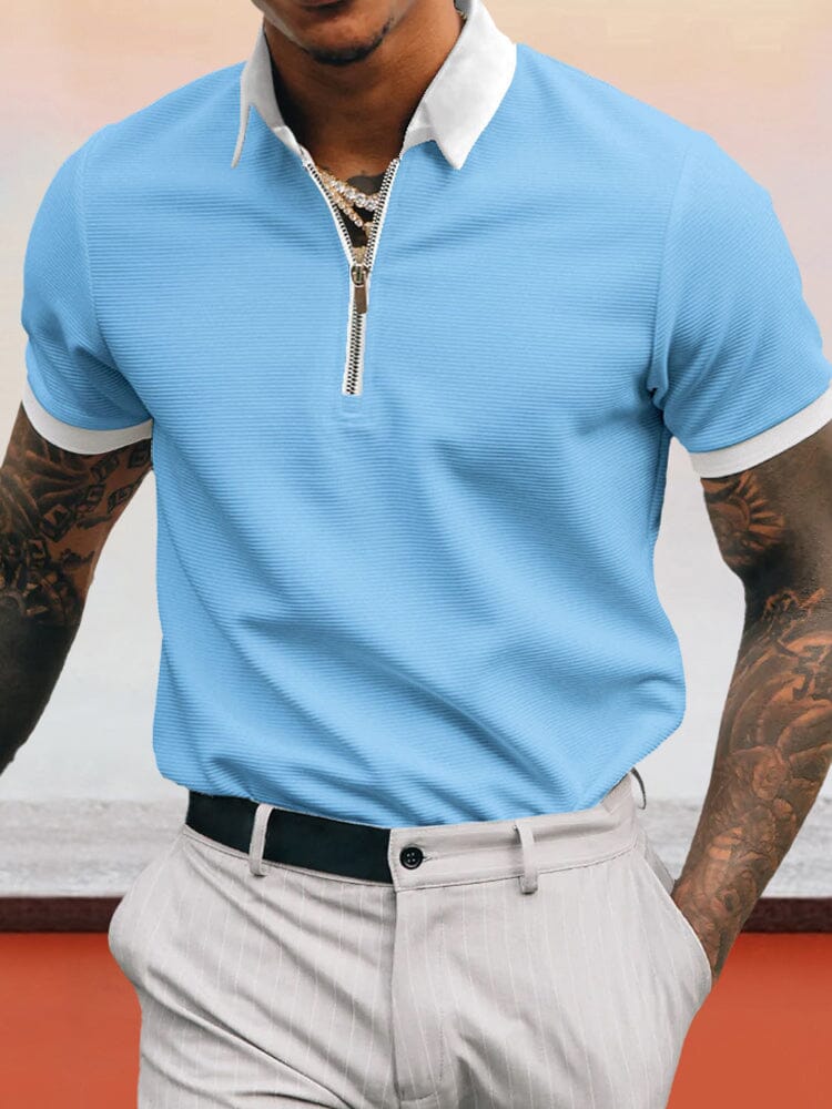 Classic Zipper Polo T-shirt - Stylish and Comfortable | Coofandy – coofandy