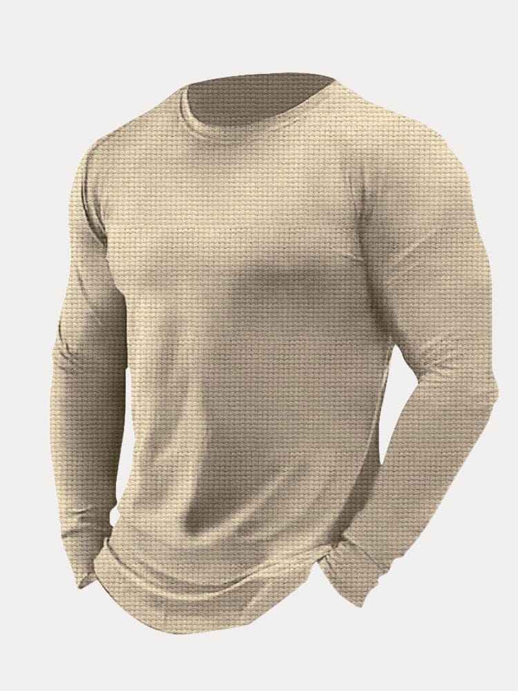 Round Neck Trend T-Shirt T-Shirt coofandystore Khaki S 