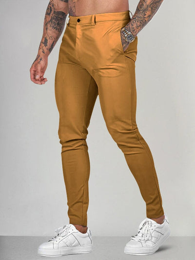 Outdoor Slim Straight Work pants Pants coofandystore Yellow M 