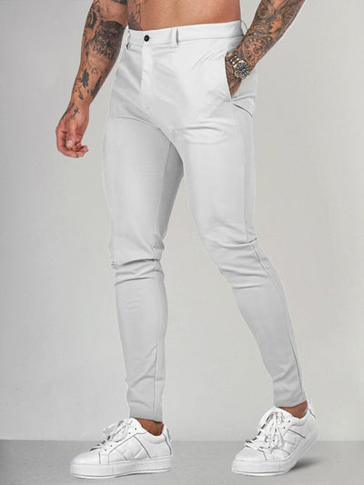Outdoor Slim Straight Work pants Pants coofandystore White M 