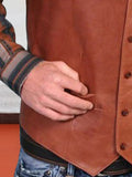 Coofandy Vintage Leather Vest Vest coofandystore 
