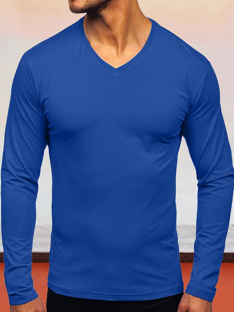 Solid Color Long-sleeved Basic T-Shirt T-Shirt coofandystore 