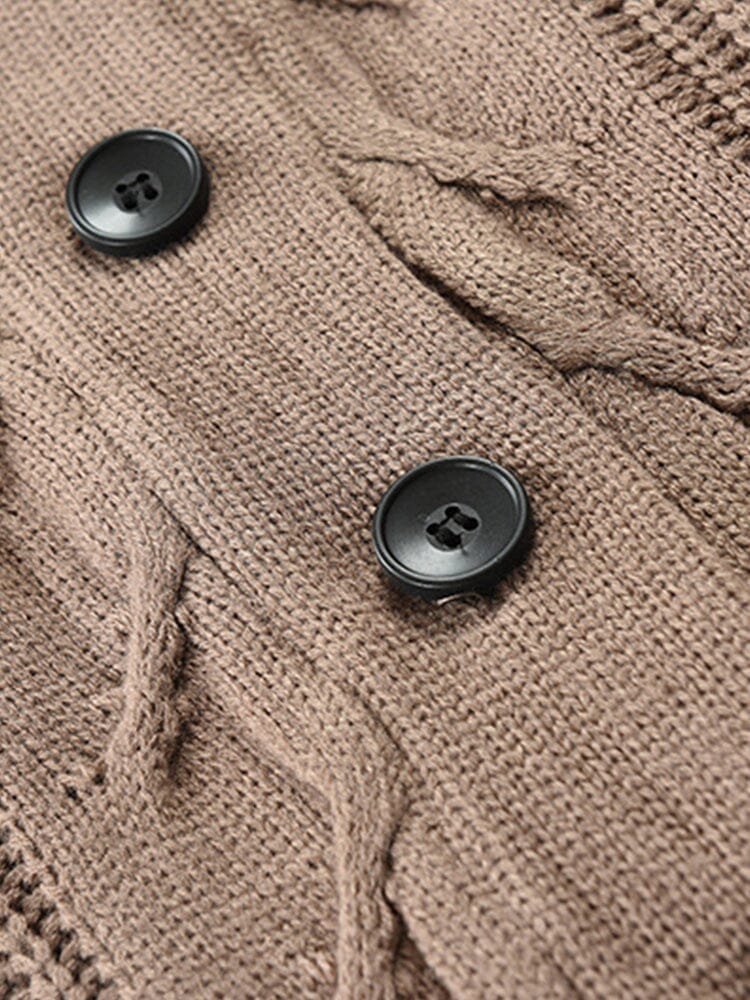 Solid Color Button Casual Sweater Cardigan Sweaters coofandystore 