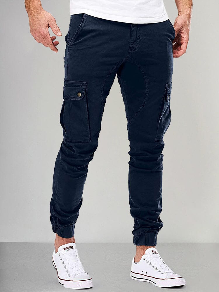 Classic Casual Cargo Pants Pants coofandystore Navy Blue XS 