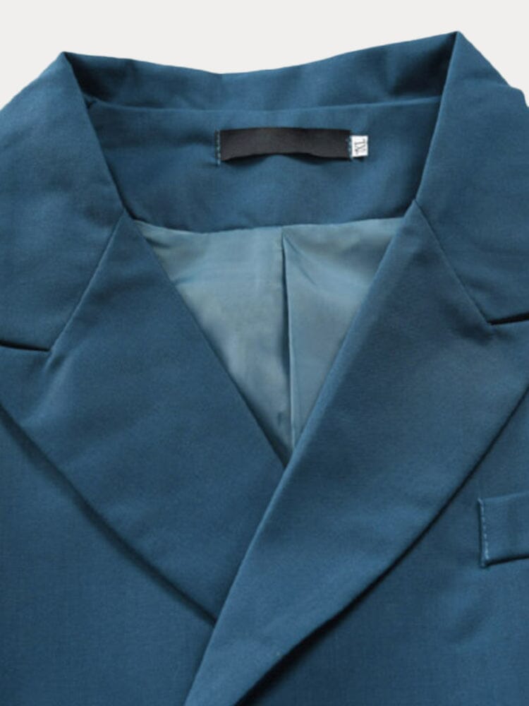 Slim Lapel Double-breasted Suit Vest Vest coofandystore 