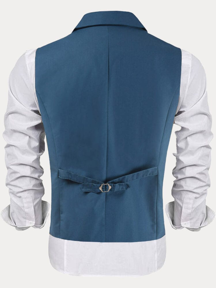 Slim Lapel Double-breasted Suit Vest Vest coofandystore 