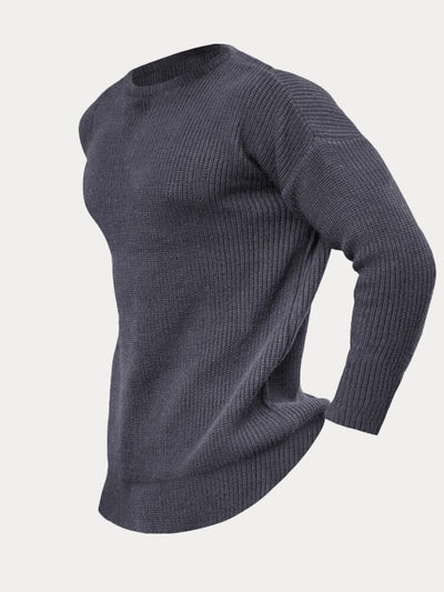 Waffle Knitted Pullover Bottom Shirt Fashion Hoodies & Sweatshirts coofandystore 
