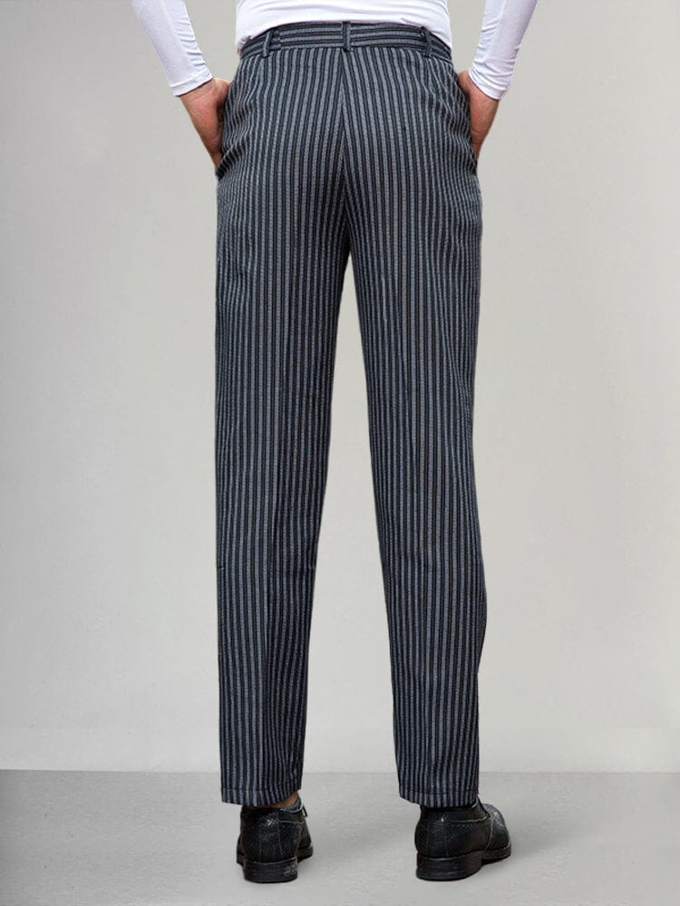 Loose Straight-legged Striped Pants Pants coofandystore 