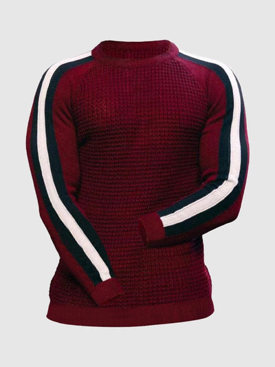 Round Neck Color Blocking Sweatshirt Sweaters coofandystore 