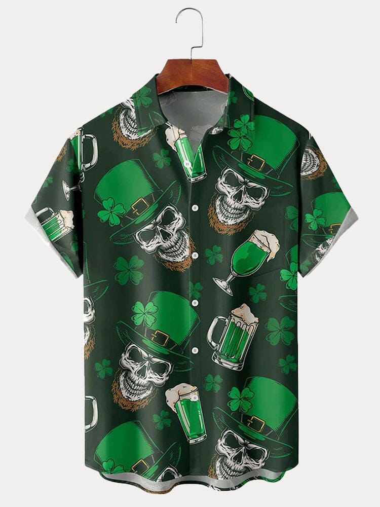 St. Patrick's Day Printed Casual Shirt Shirts coofandystore PAT4 XS 