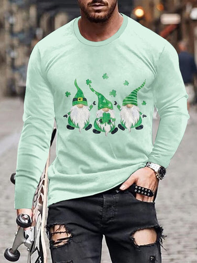 St. Patrick's Day Pullover T-Shirt T-Shirt coofandystore Blue Green M 