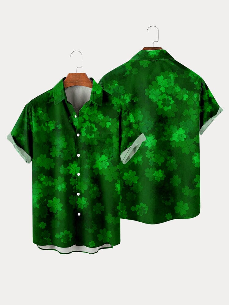 St. Patrick's Day Clover Graphic Shirt Shirts coofandystore PAT1 XS 
