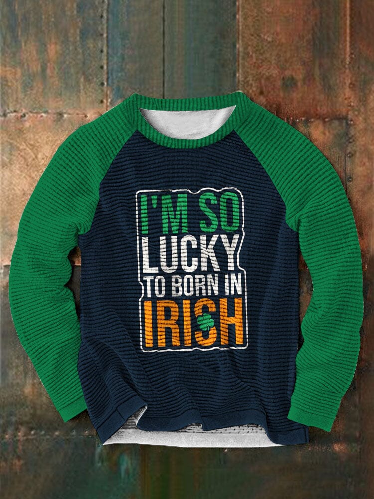 St. Patrick's Day Round Neck Casual Sweatshirt 6 Sweaters coofandystore Green S 