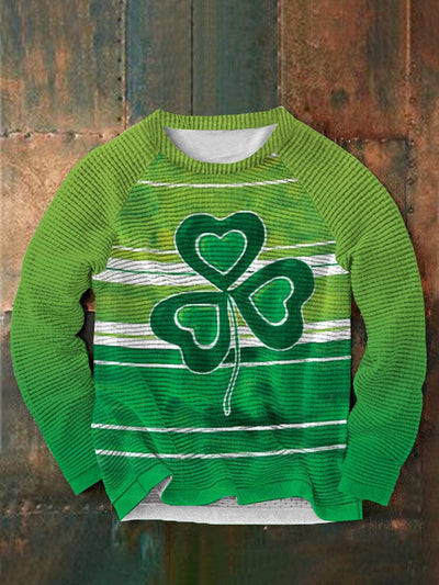 St. Patrick's Day Round Neck Casual Sweatshirt 7 Sweaters coofandystore Green S 