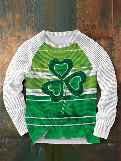 St. Patrick's Day Round Neck Casual Sweatshirt 7 Sweaters coofandystore White S 