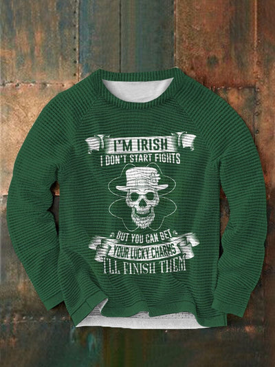 St. Patrick's Day Round Neck Casual Sweatshirt 2 Sweaters coofandystore Green S 