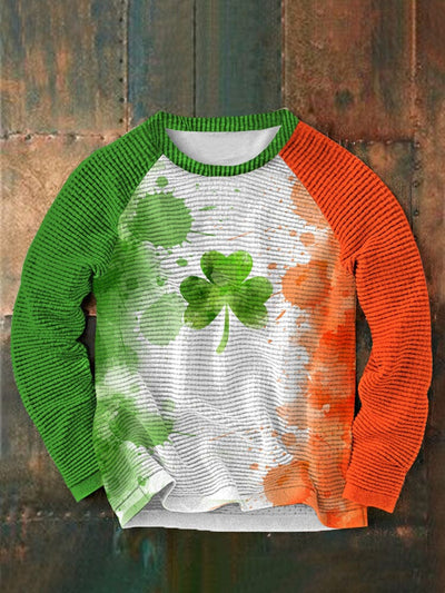 St. Patrick's Day Round Neck Casual Sweatshirt 12 Sweaters coofandystore Orange S 