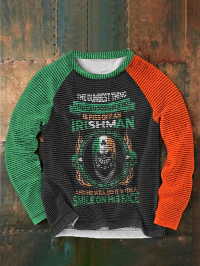 St. Patrick's Day Round Neck Casual Sweatshirt 11 Sweaters coofandystore Green S 