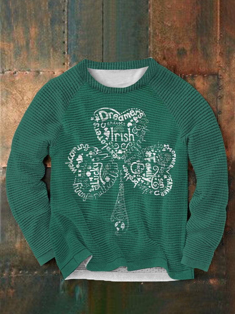 St. Patrick's Day Round Neck Casual Sweatshirt 14 Sweaters coofandystore Green S 