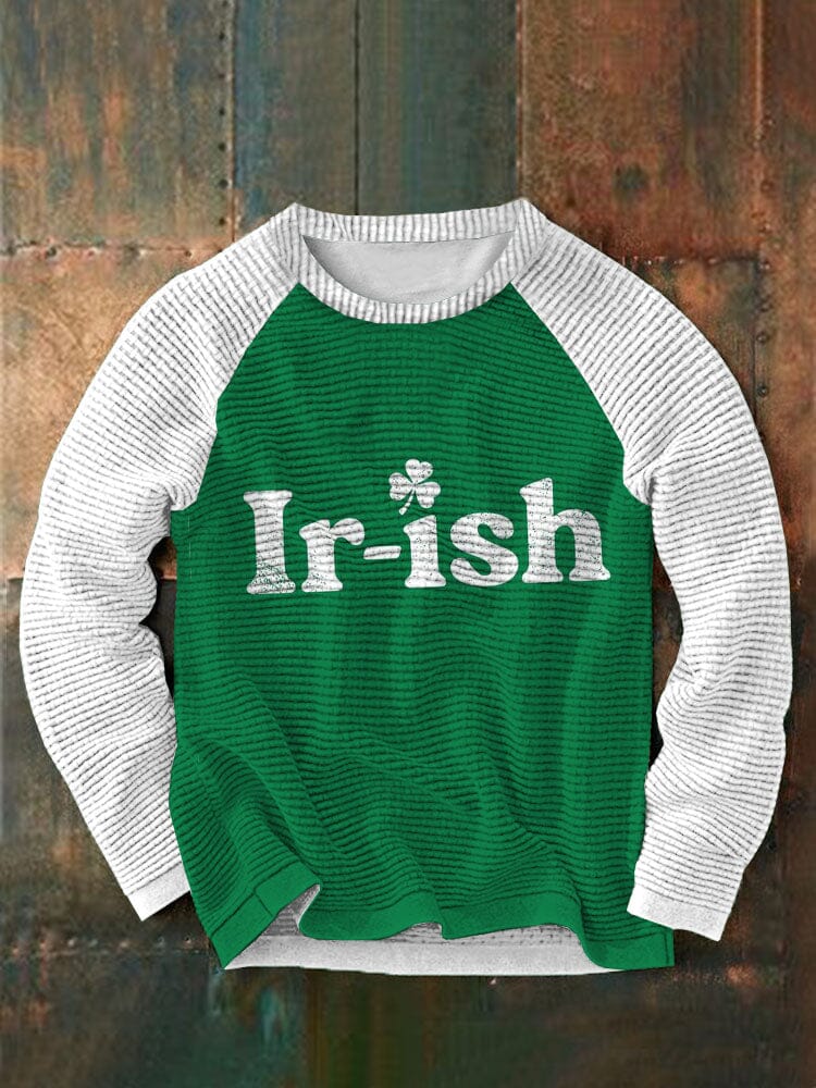St. Patrick's Day Round Neck Casual Sweatshirt 4 Sweaters coofandystore White S 
