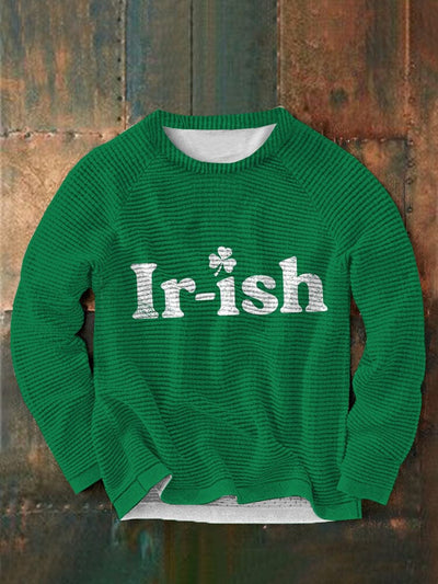 St. Patrick's Day Round Neck Casual Sweatshirt 4 Sweaters coofandystore Green S 