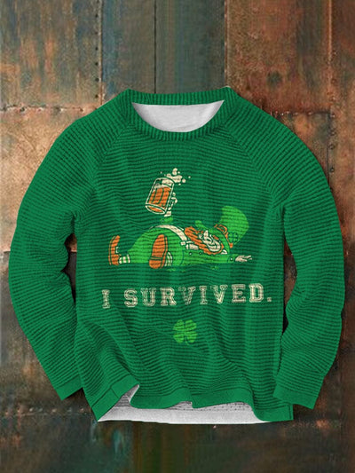 St. Patrick's Day Round Neck Casual Sweatshirt 5 Sweaters coofandystore Green S 