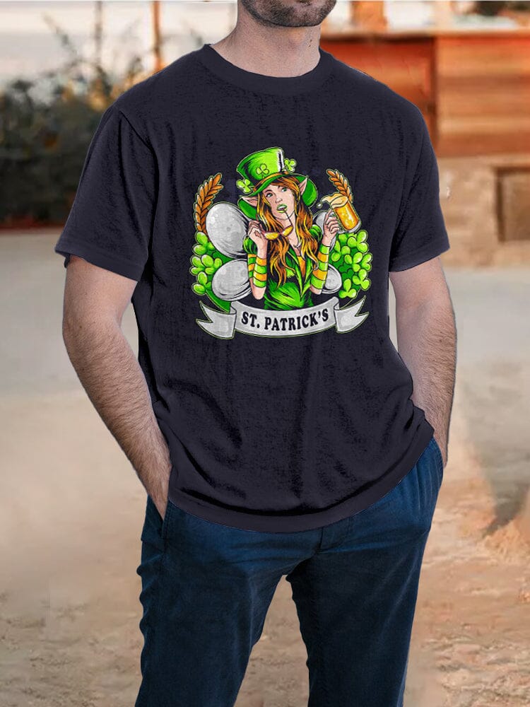 St. Patrick's Day Element Graphic T-shirt T-Shirt coofandystore PAT1 S 