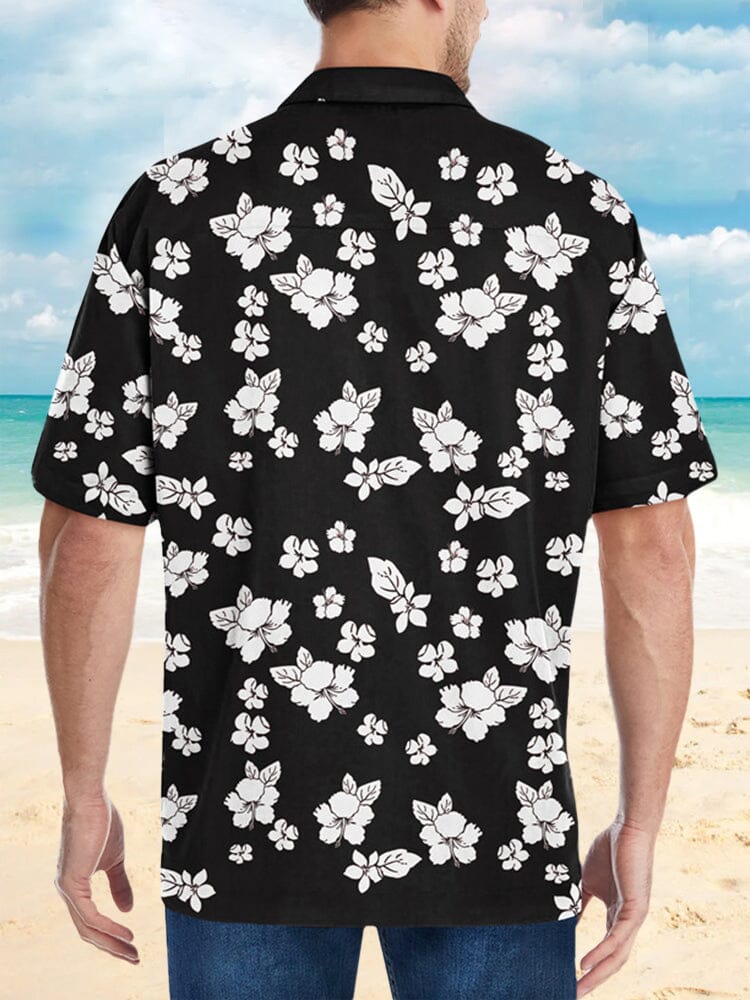 Hawaiian Cotton Flower Beach Shirt Shirts coofandystore 