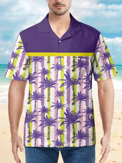 Hawaiian Coconut Tree Beach Shirt Shirts coofandystore PAT 5 M 