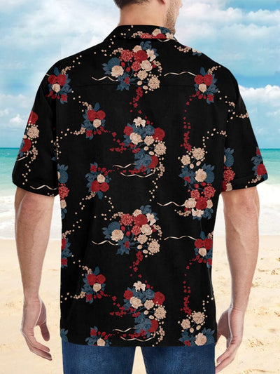 Hawaiian Cotton Flower Beach Shirt Shirts coofandystore 