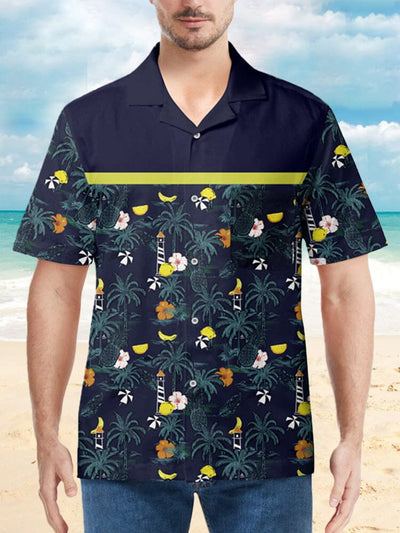 Hawaiian Coconut Tree Beach Shirt Shirts coofandystore PAT 2 M 