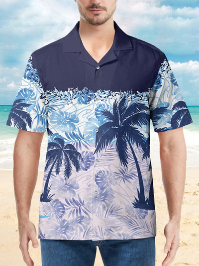 Hawaiian Coconut Tree Beach Shirt Shirts coofandystore PAT 3 M 