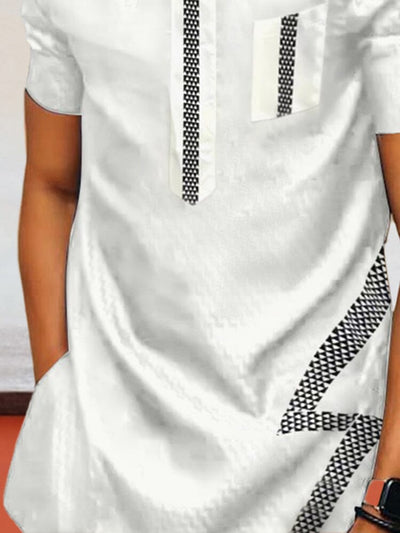 Ethnic Style Printed Short-sleeved Shirt Shirts coofandystore 